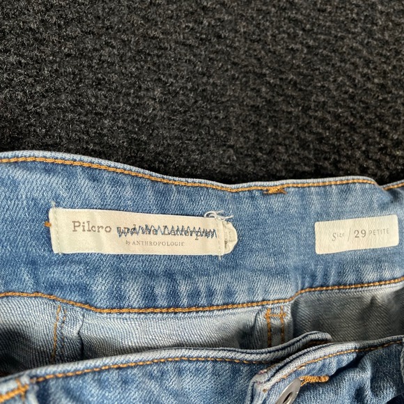 Anthropologie Pilcro And The Letterpress Blue Denim Jean Shorts Women 29‎ Petite - Picture 3 of 7